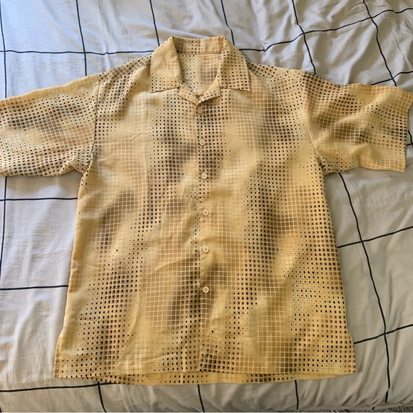 Vintage Boxy Button Down Shirt Patterned - Picture 2 of 5